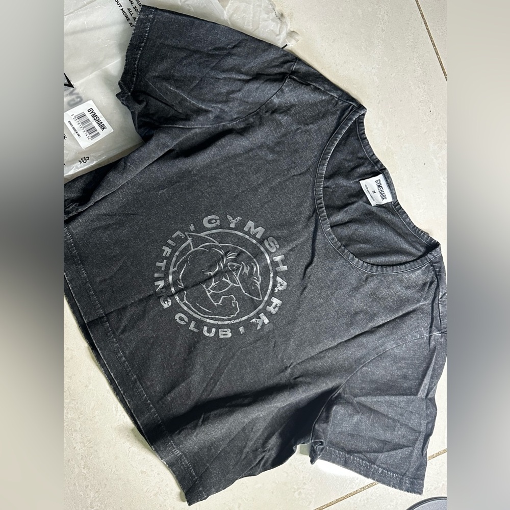 Gymshark lifting club crop top T shirt
